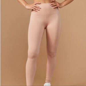 Tan + Lines Sivan Ayla Blush Temescal Cyn high rise leggings nude size small